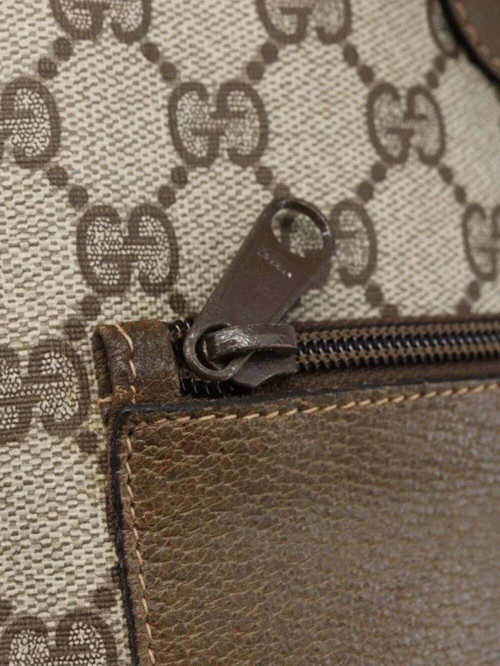 GUCCI GG Supreme Tote Bag PVC Beige Gold 002 103 1301 Auth ka2063 - Picture 14 of 16